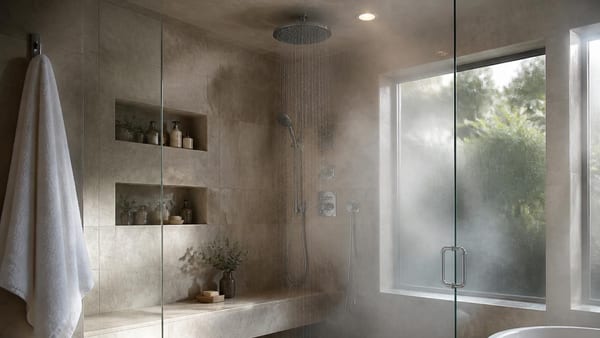 Aménager un espace de douche généreux et fonctionnel transforme la salle de bains en sanctuaire de bien-être quotidien.