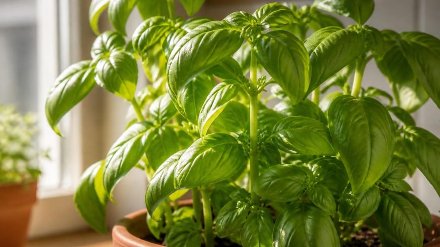 Arrêtez de couper le basilic n’importe comment : ce geste simple le garde bien vert tout l’été