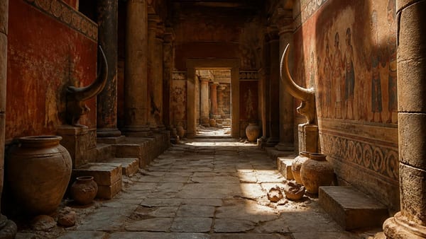 La civilisation minoenne de Crète a façonné l'imaginaire grec avec ses palais labyrinthiques et son culte du taureau …