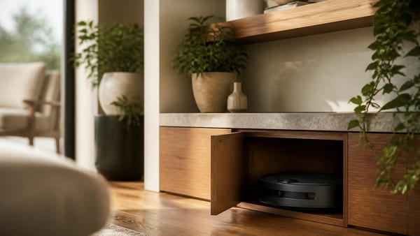 Votre robot autonome encombre visuellement votre salon ? Découvrez l'astuce d'agencement qui conjugue praticité et es…