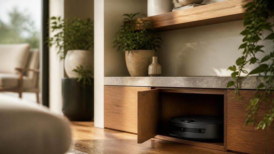 Fini l'aspirateur robot à la vue de tous : c'est la solution ultime pour le camoufler dans une pièce