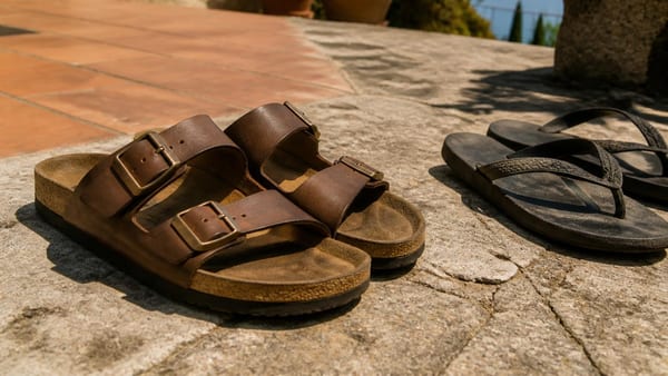 Les tongs fatiguent vite le pied en pleine chaleur. Une alternative à entre-doigt offre maintien et confort réels.