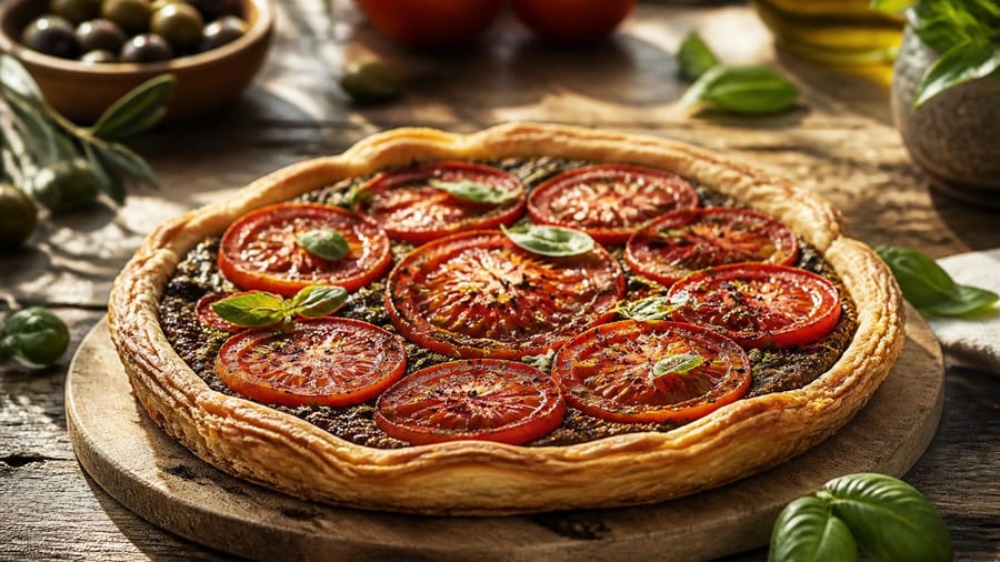 Tarte tomate et tapenade : la recette et les secrets d’une pâte à tarte légère