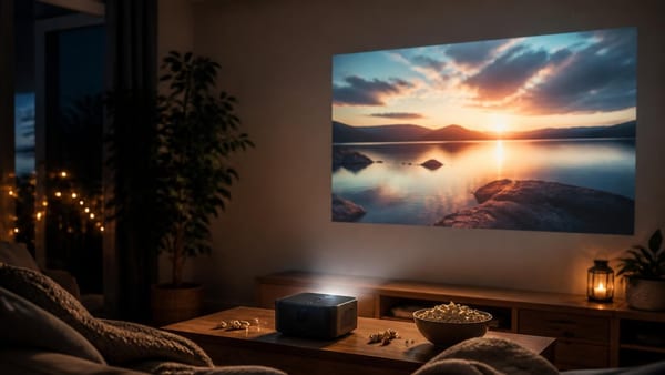 Le vidéoprojecteur compact devient accessible : image grand format, streaming intégré et prix mini pour vos soirées c…